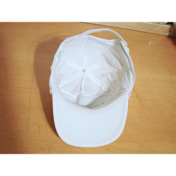 Vintage Perkin Elmer Adjustable Clip Back Baseball Cap Nissin Unisex Adult White - Picture 8 of 12